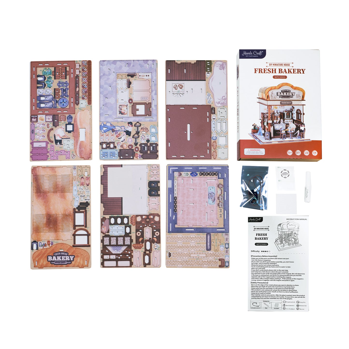 DIY Miniature House Kit | Fresh Bread Bakery