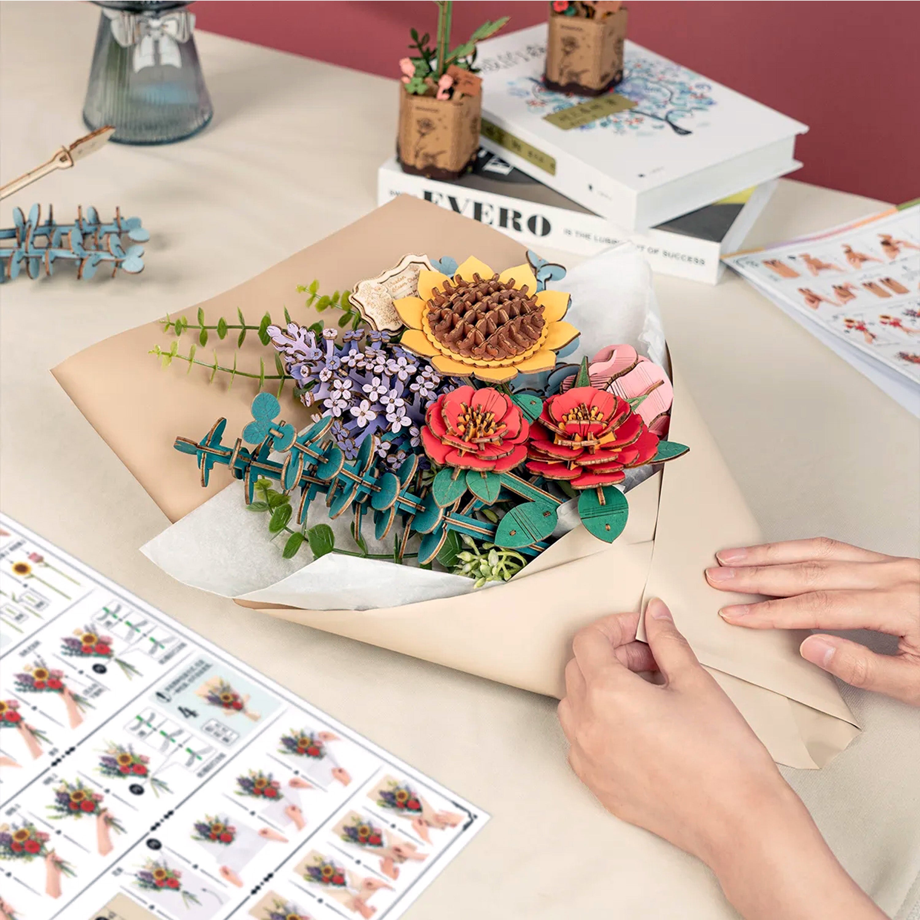 3D Wooden Puzzle | Flower Bouquet