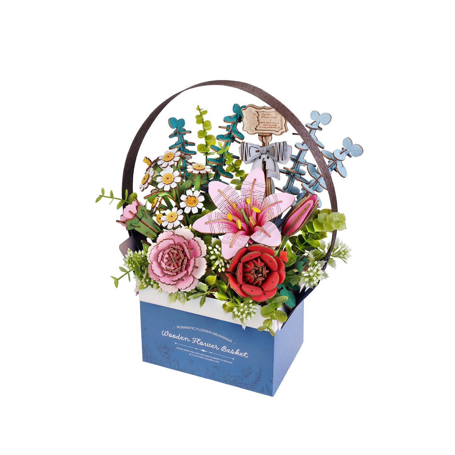 3D Wooden Puzzle | Flower Basket