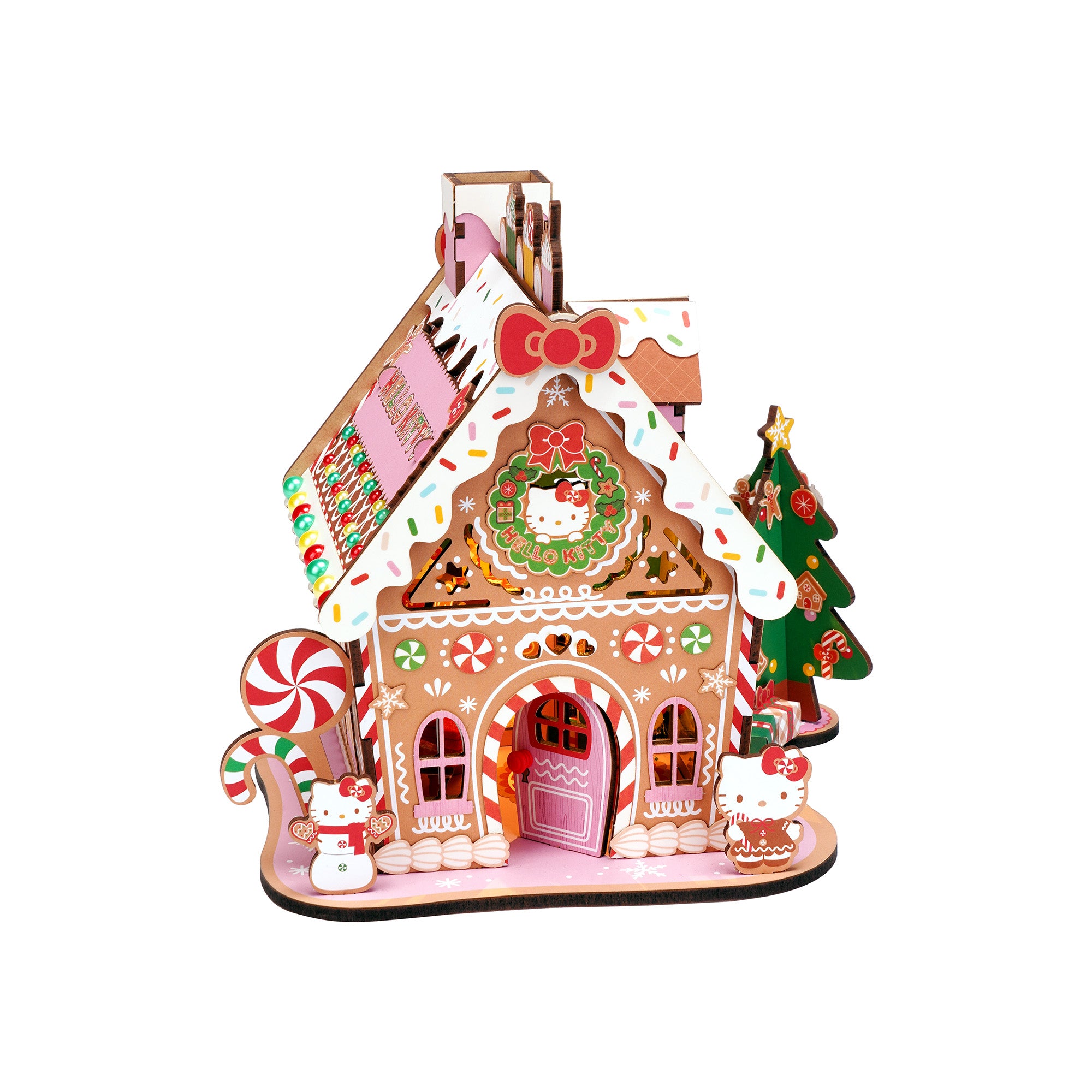 Hands Craft 3D DIY Miniatures Wooden Puzzle | Hello Kitty® Gingerbread House