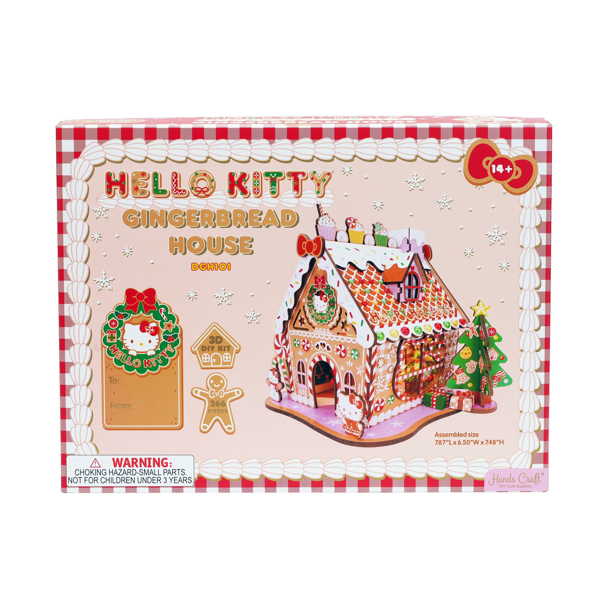 Hands Craft 3D DIY Miniatures Wooden Puzzle | Hello Kitty® Gingerbread House