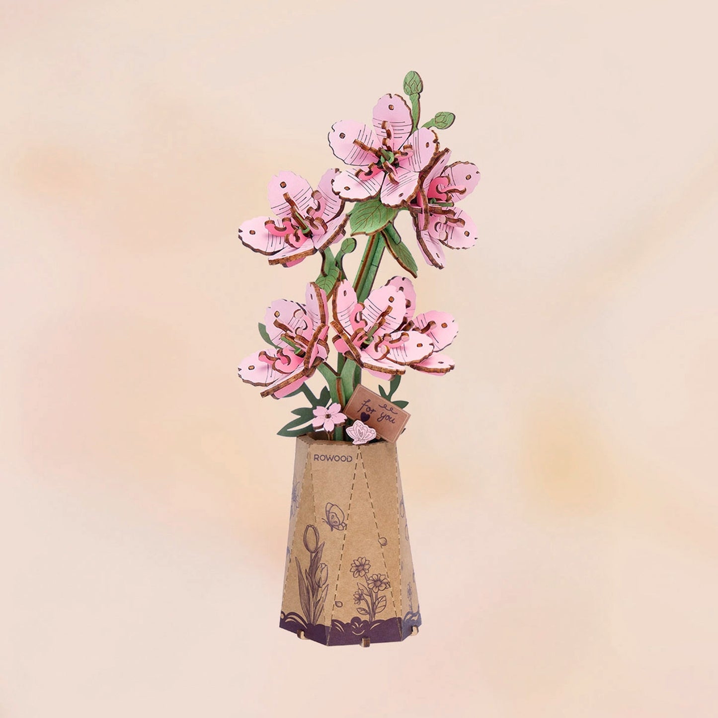 Hands Craft 3D Modern Wooden Puzzle | Sakura