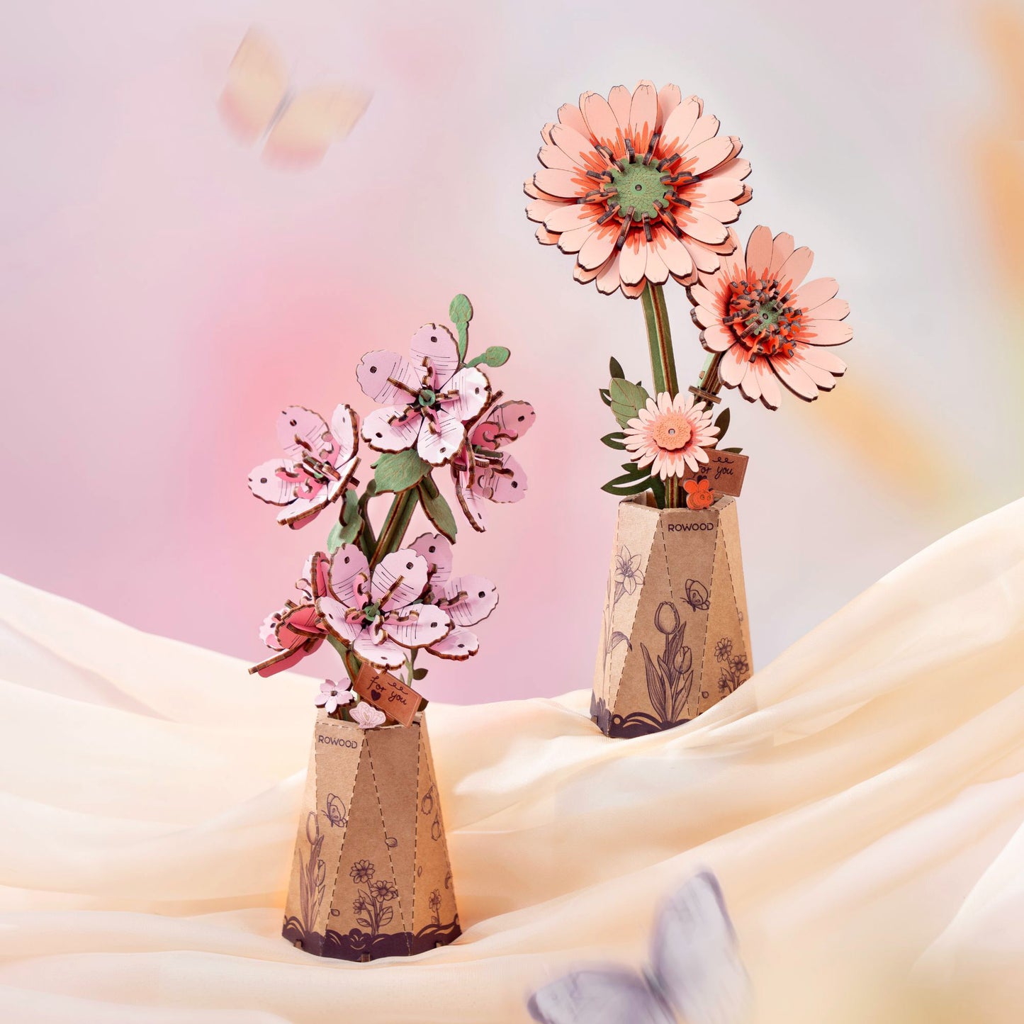 Hands Craft 3D Modern Wooden Puzzle | Sakura