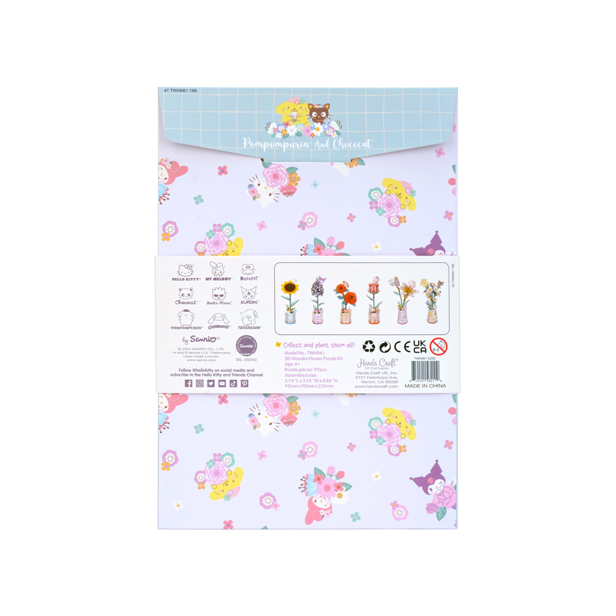 Hands Craft 3D Wooden Puzzle | Hello Kitty® and Friends Pompompurin & Chococat Chamomile