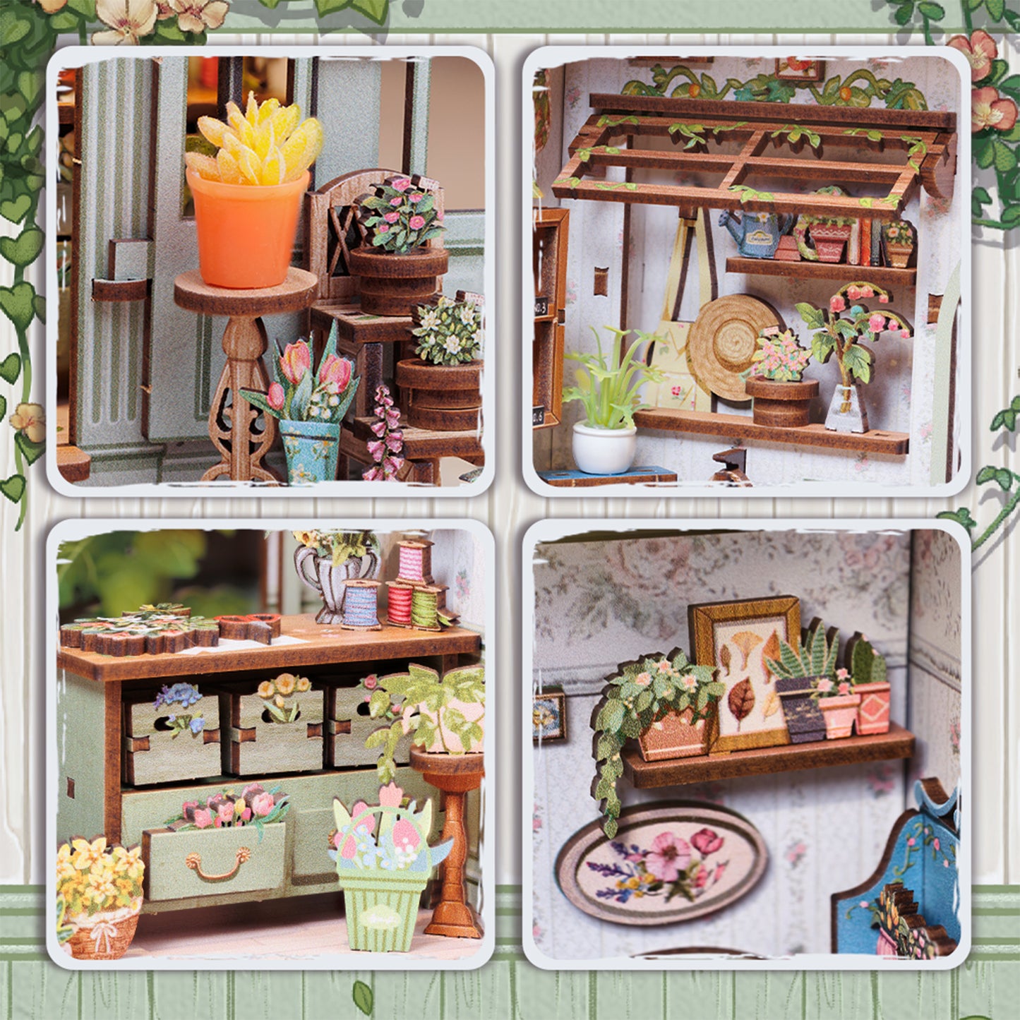 Hands Craft DIY Book Nook Kit | Champs-Élysées Florist