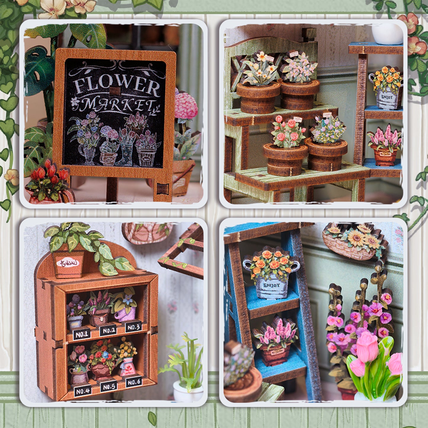 Hands Craft DIY Book Nook Kit | Champs-Élysées Florist