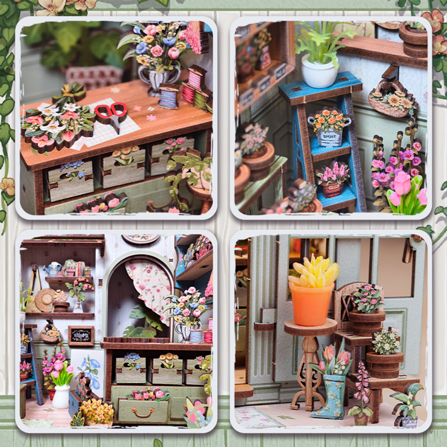 Hands Craft DIY Book Nook Kit | Champs-Élysées Florist