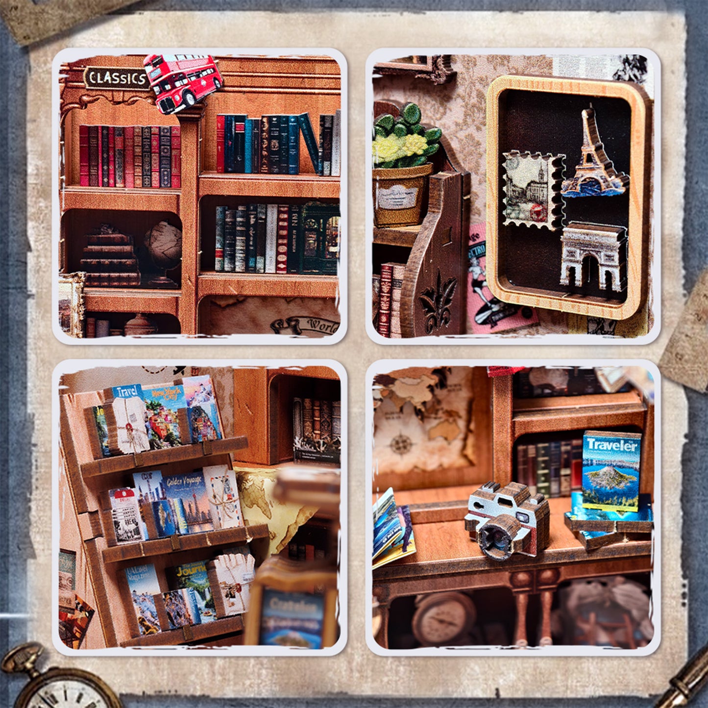 Hands Craft DIY Book Nook Kit | Journey Trace Bookshop