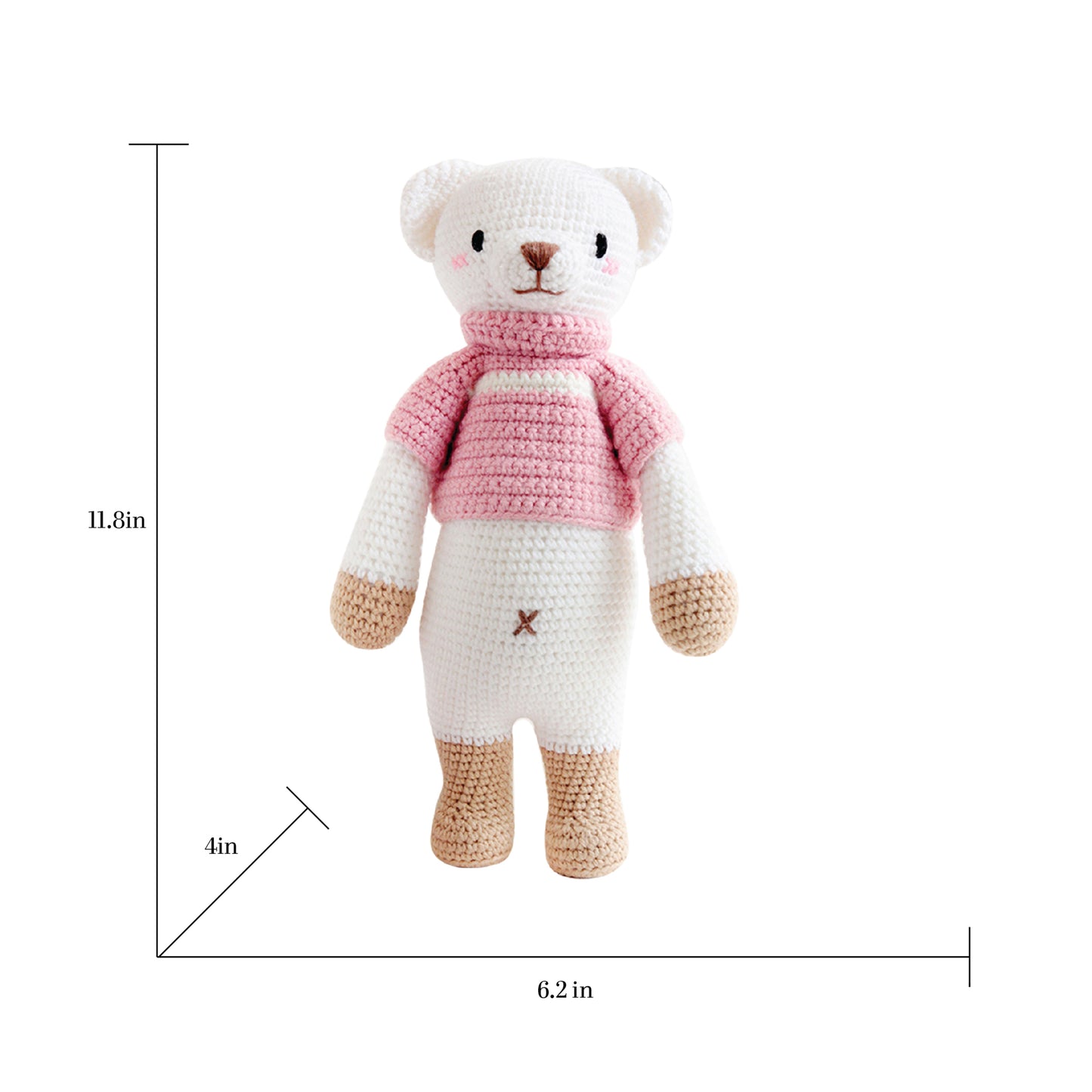 Hands Craft DIY Minatures Hand-Crochet Plush Doll | Little Knight Lizzie