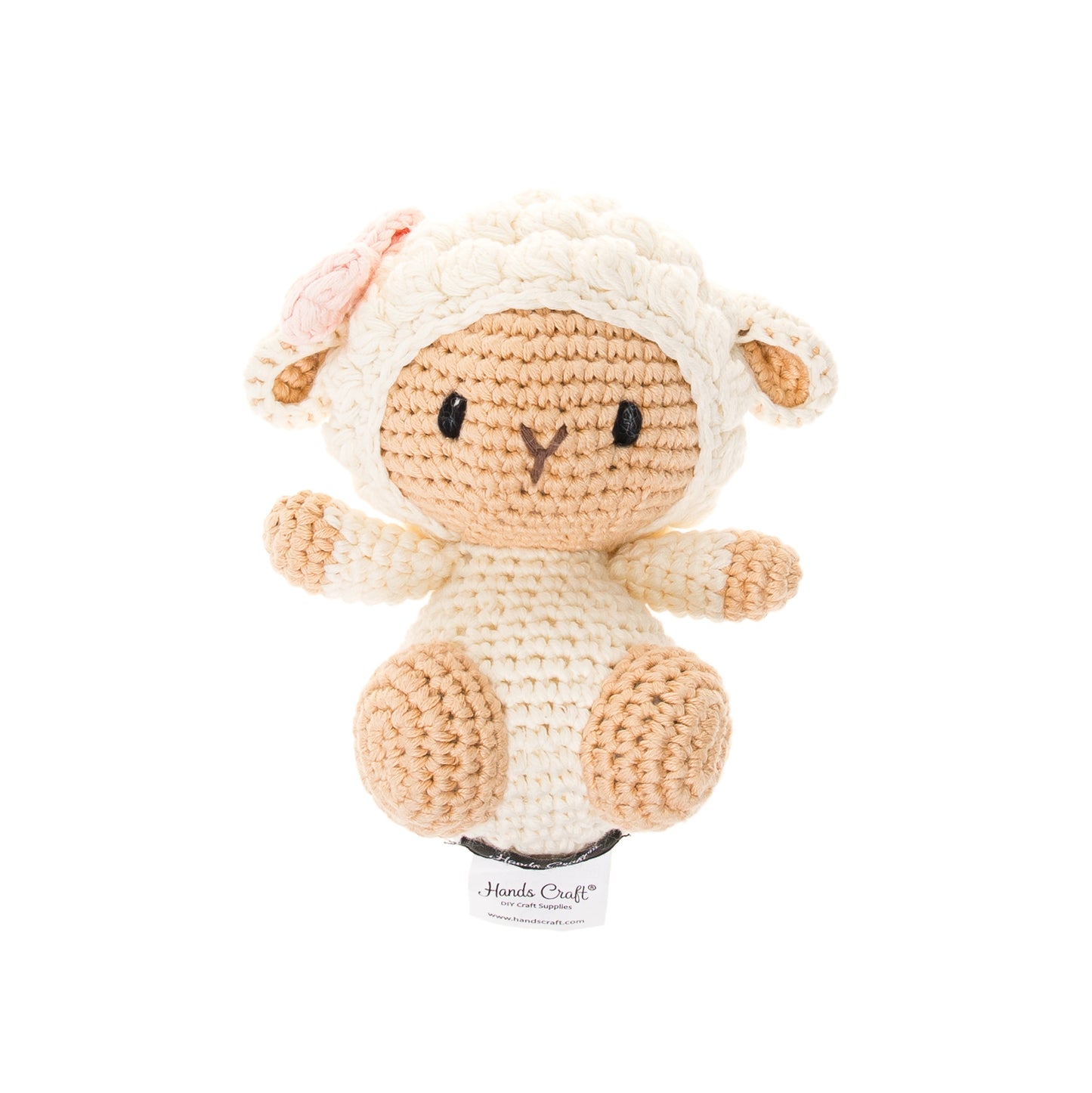 Hands Craft DIY Minatures Hand-Crochet Plush Doll | Mini Barbra Cream