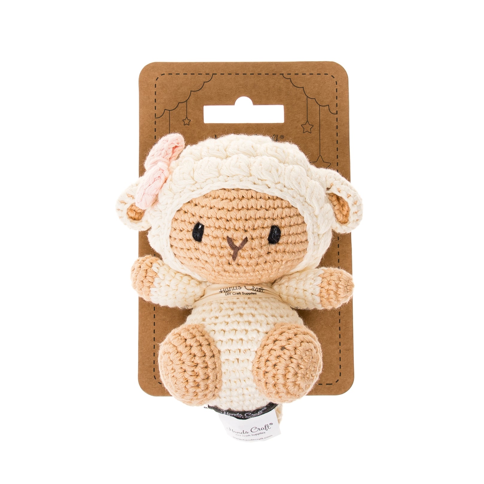 Hands Craft DIY Minatures Hand-Crochet Plush Doll | Mini Barbra Cream
