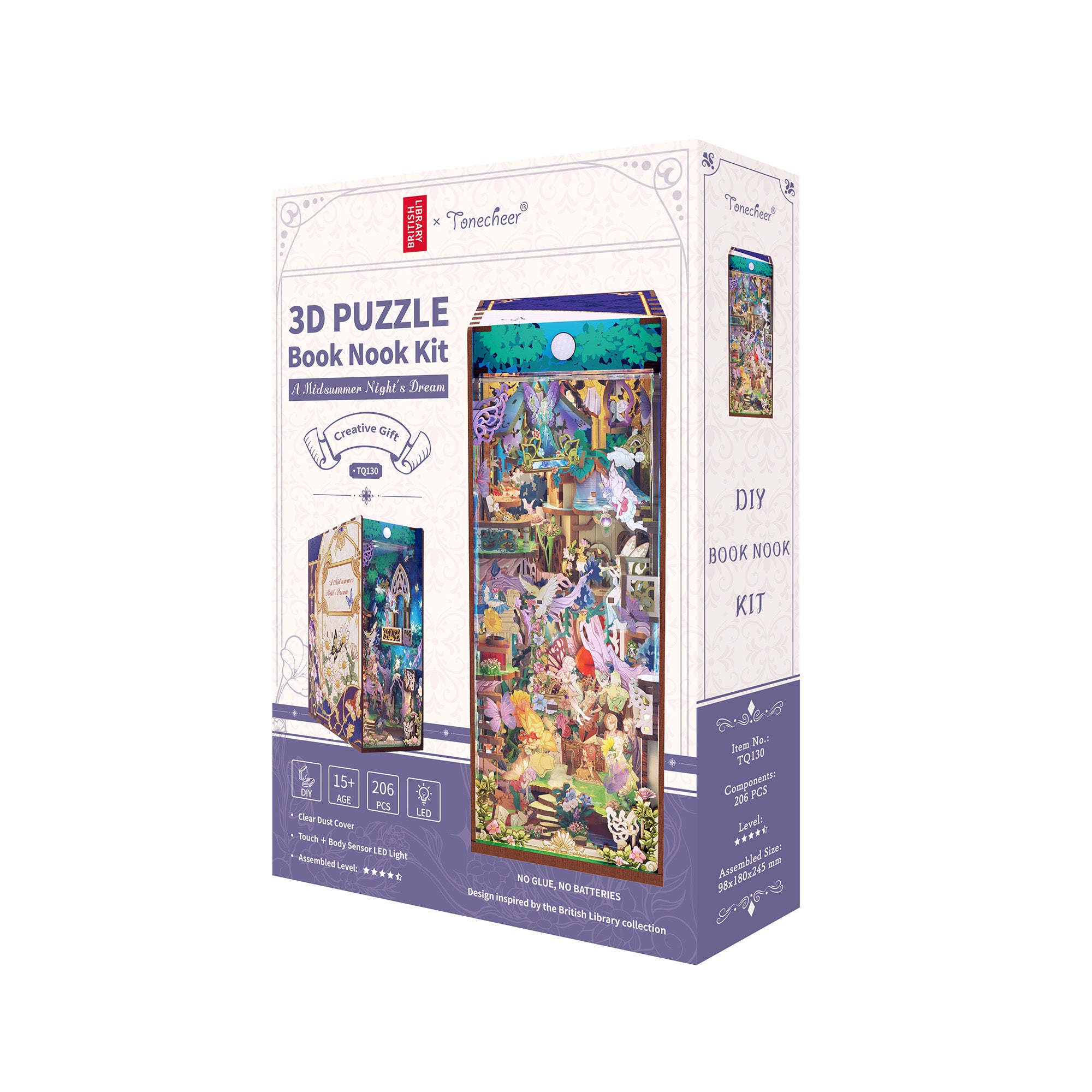 Hands Craft DIY Miniature Book Nook Kit | A Midsummer Night's Dream w/ Dust Cover