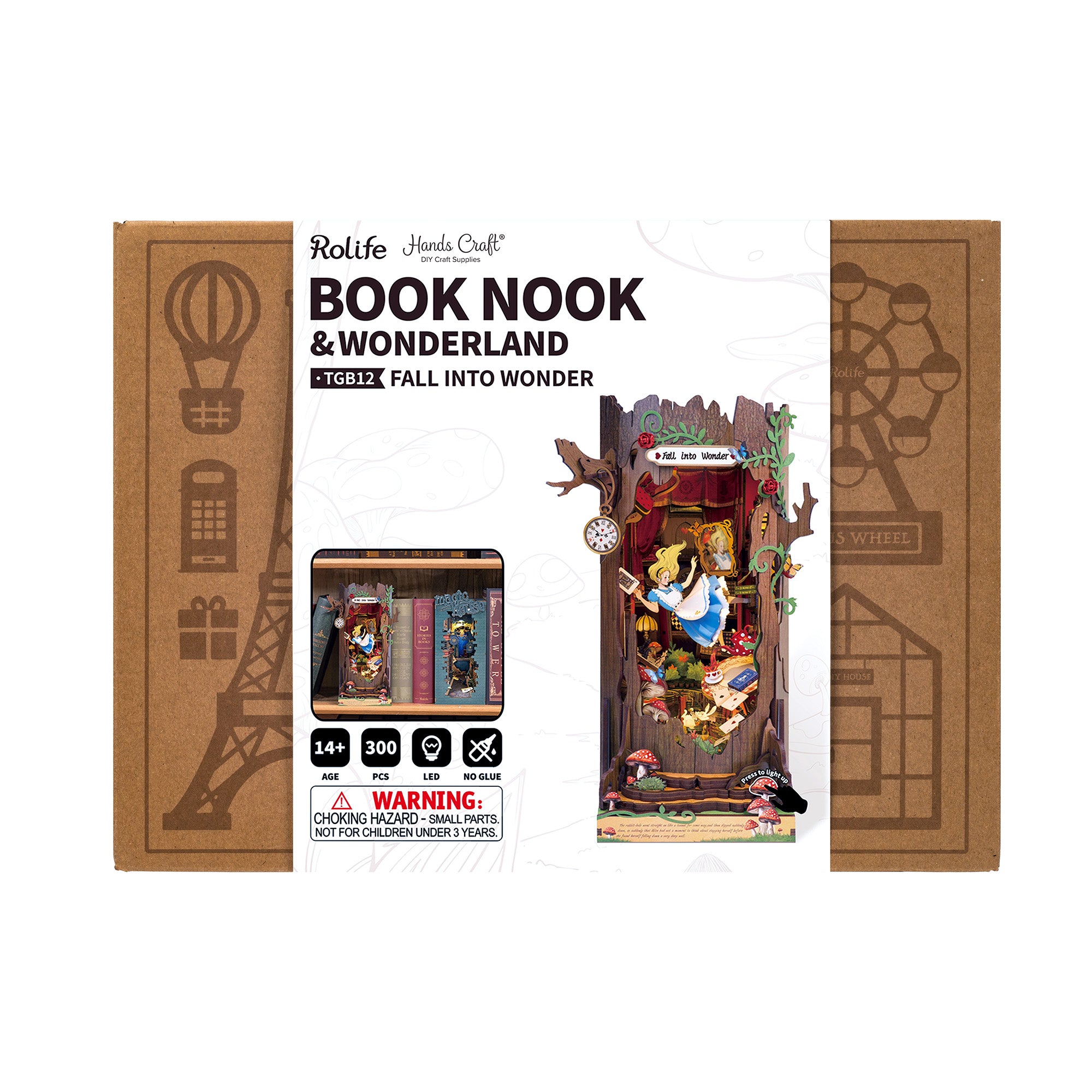 Hands Craft DIY Miniature Book Nook Kit | Fall into Wonder