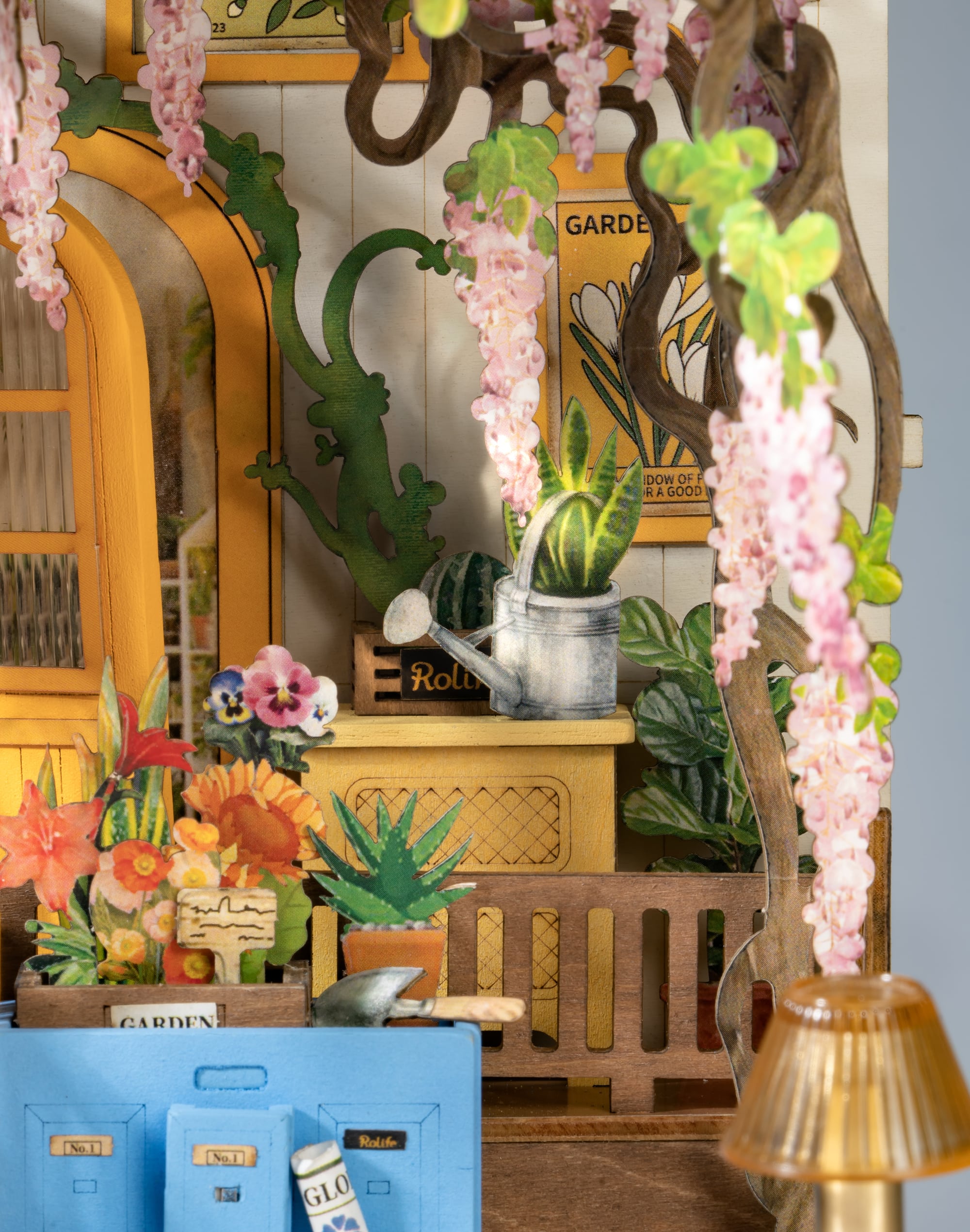 Hands Craft DIY Miniature Book Nook Kit | Garden House