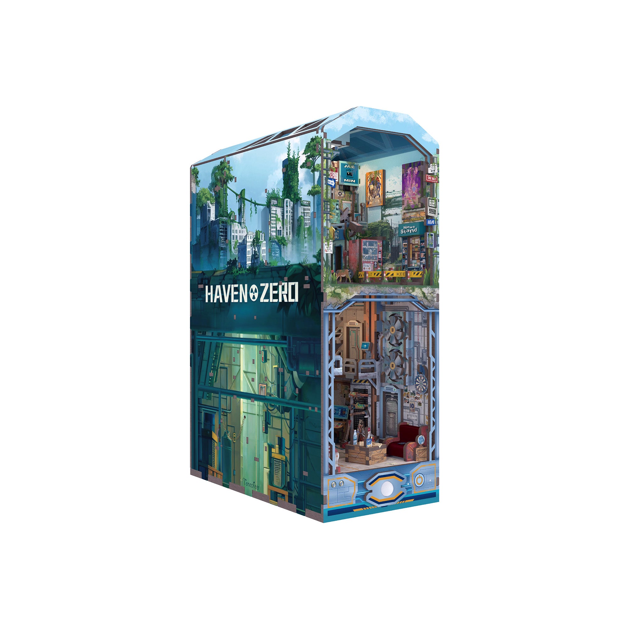 Hands Craft DIY Miniature Book Nook Kit | Haven Zero w/ Dust Cover