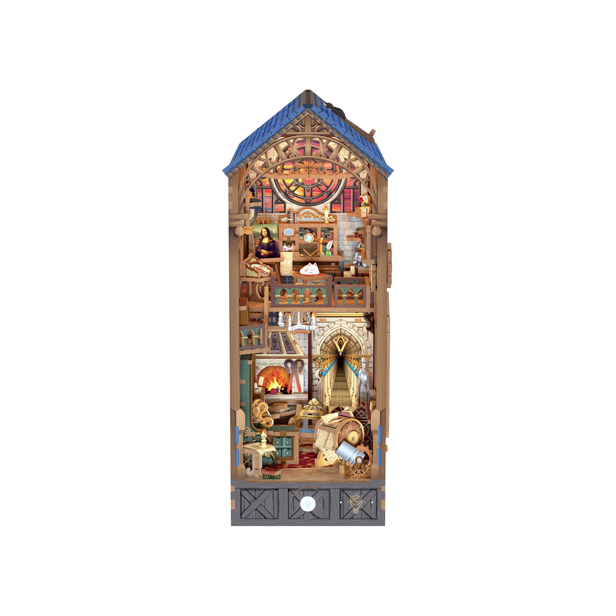 Hands Craft DIY Miniature Book Nook Kit | Leonardo da Vinci