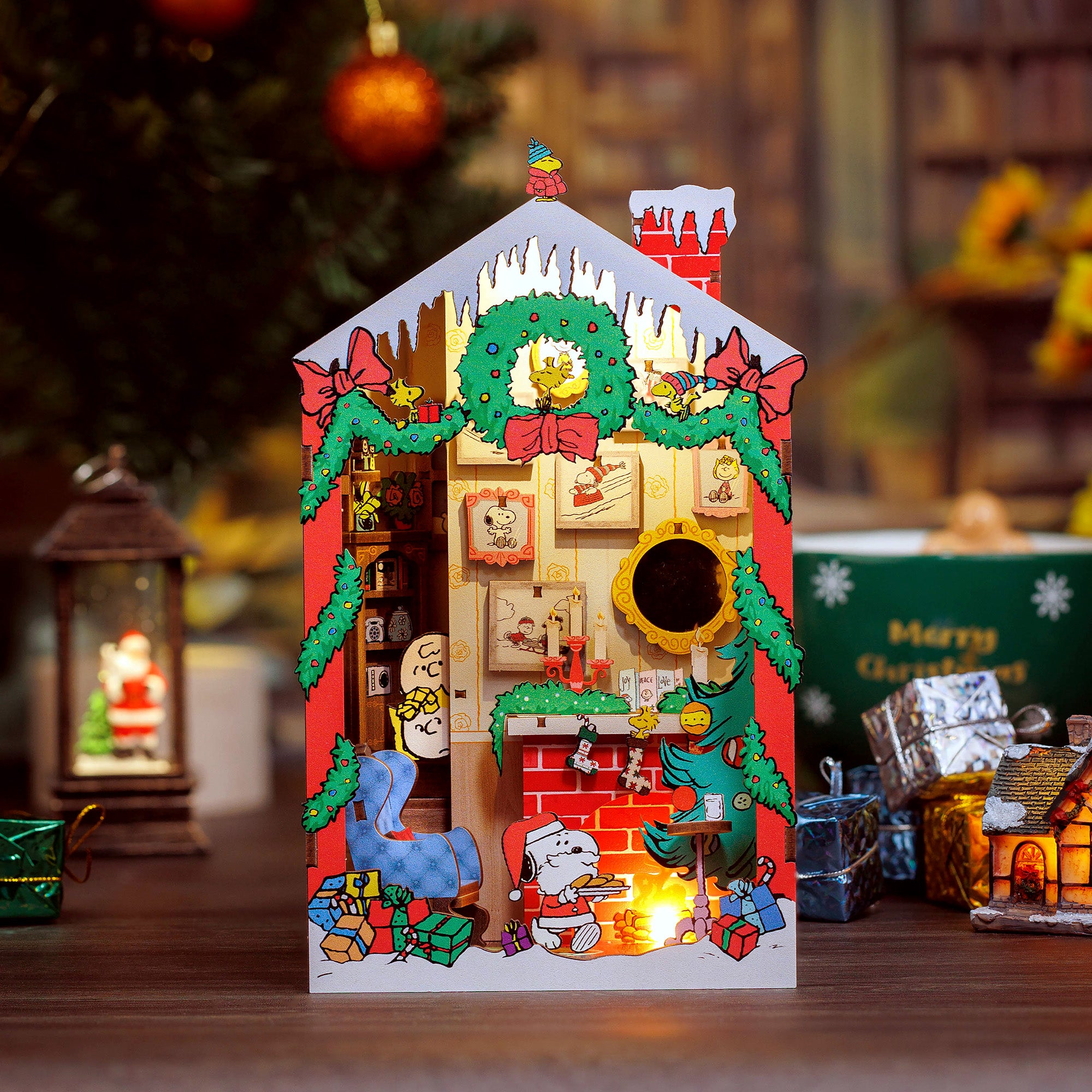 Hands Craft DIY Miniature Book Nook Kit | Peanuts® Christmas