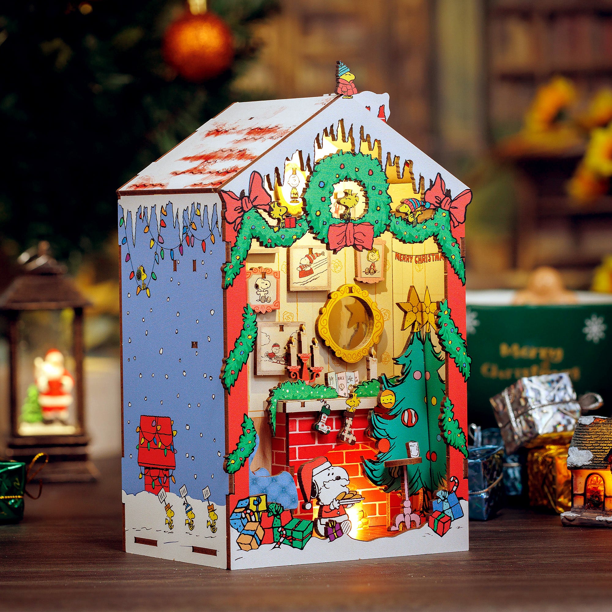 Hands Craft DIY Miniature Book Nook Kit | Peanuts® Christmas
