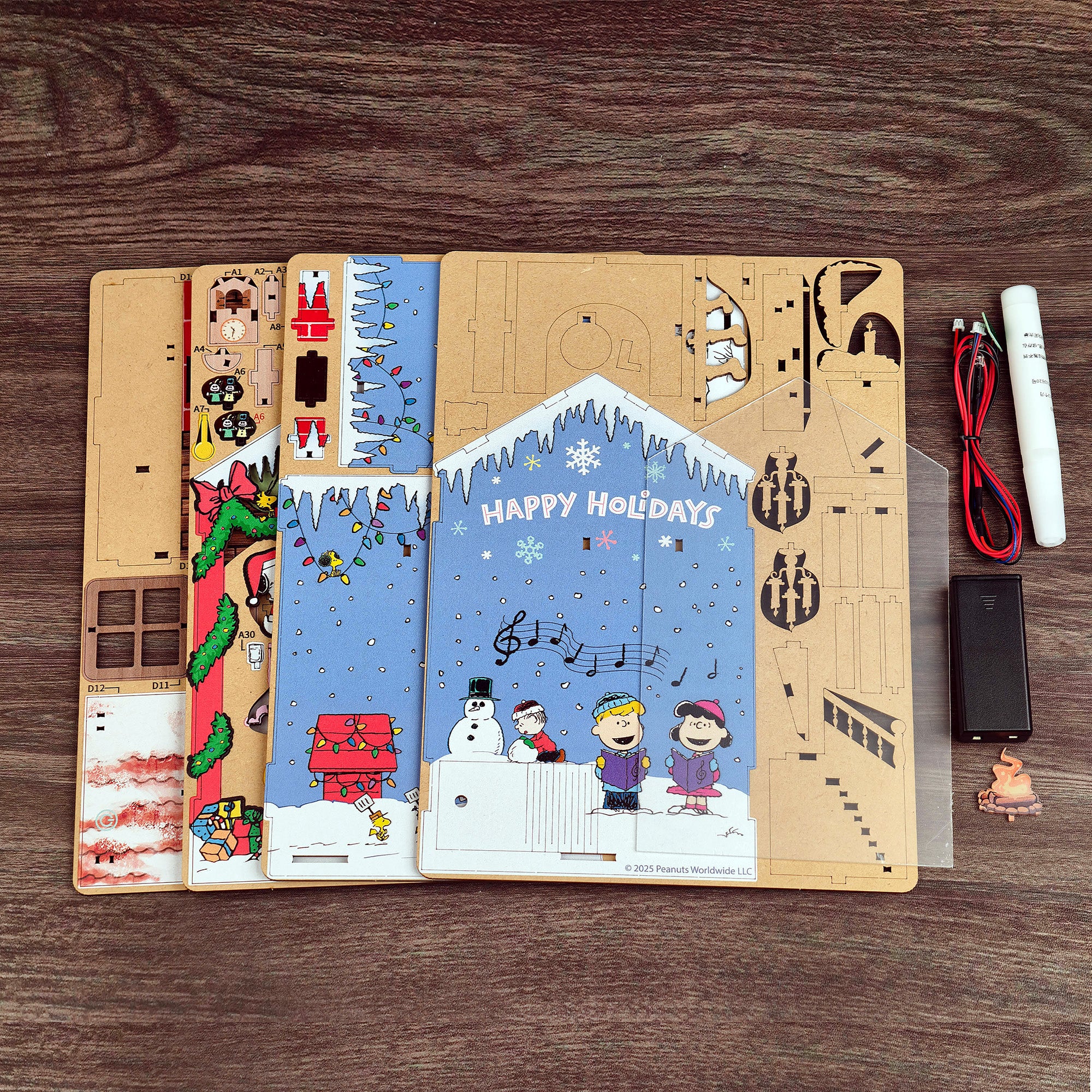 Hands Craft DIY Miniature Book Nook Kit | Peanuts® Christmas