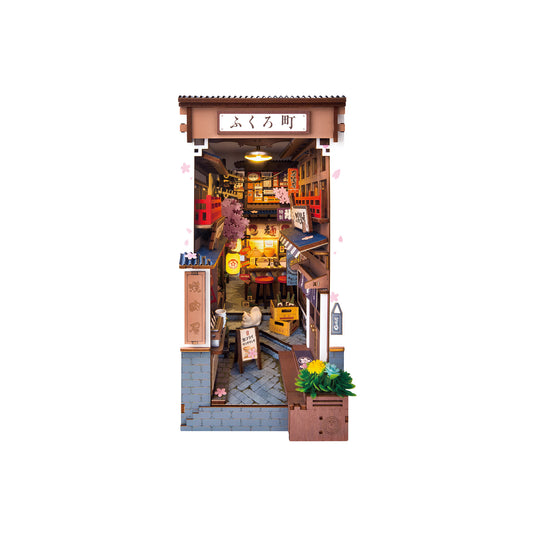 Hands Craft DIY Miniature Book Nook Kit | Sakura Wine Alley