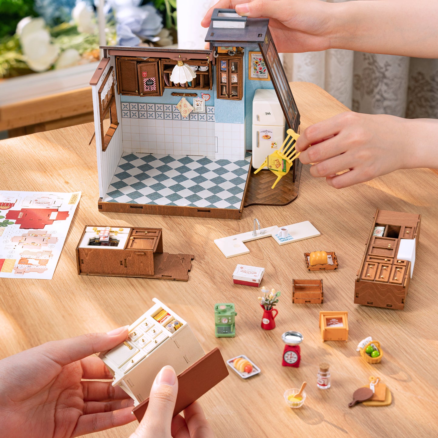 Hands Craft DIY Miniature House Kit | Baking Kitchen