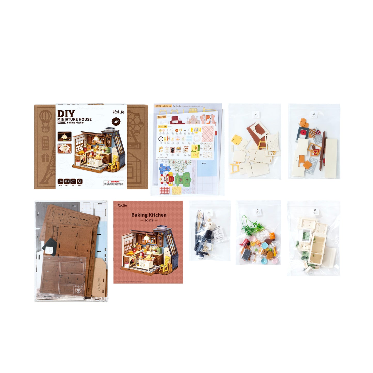 Hands Craft DIY Miniature House Kit | Baking Kitchen