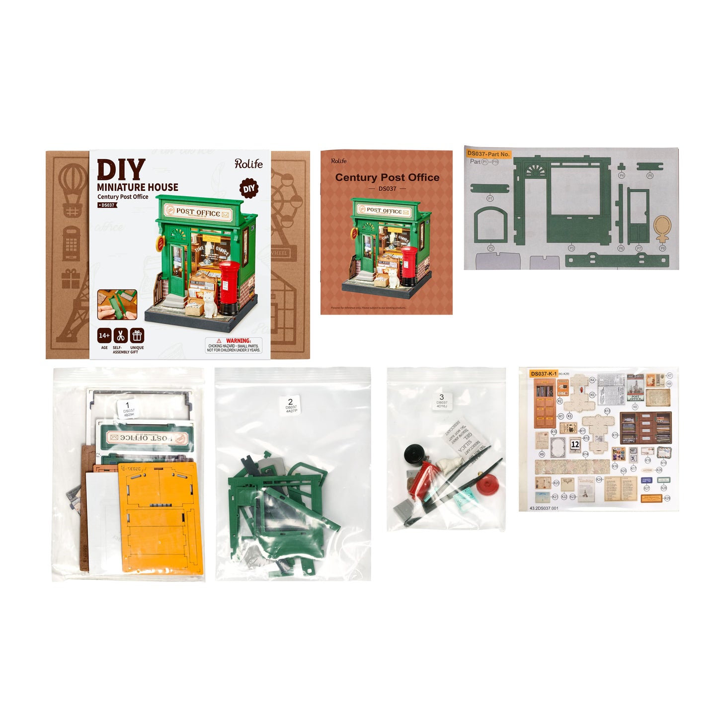 Hands Craft DIY Miniature House Kit | Century Post Office