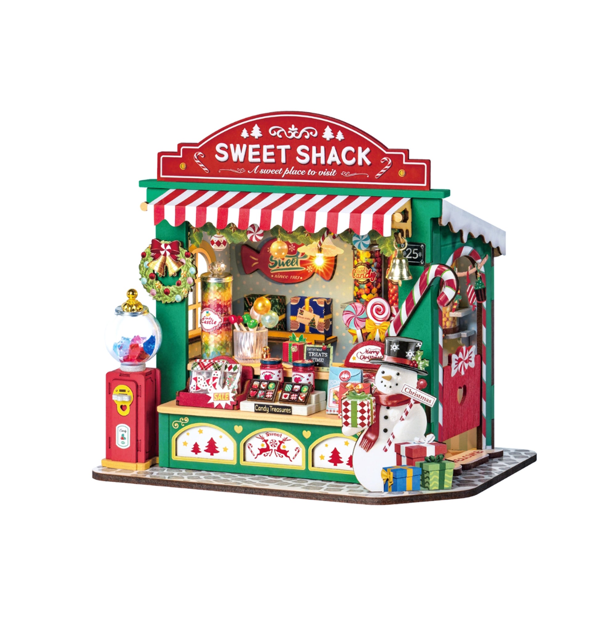 Hands Craft DIY Miniature House Kit | Christmas Candy Stand