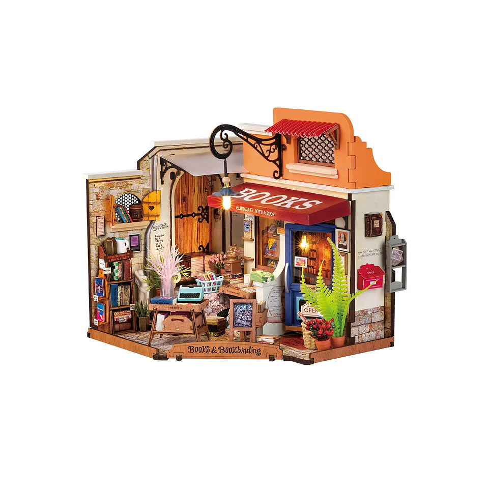 Hands Craft DIY Miniature House Kit | Corner Bookstore