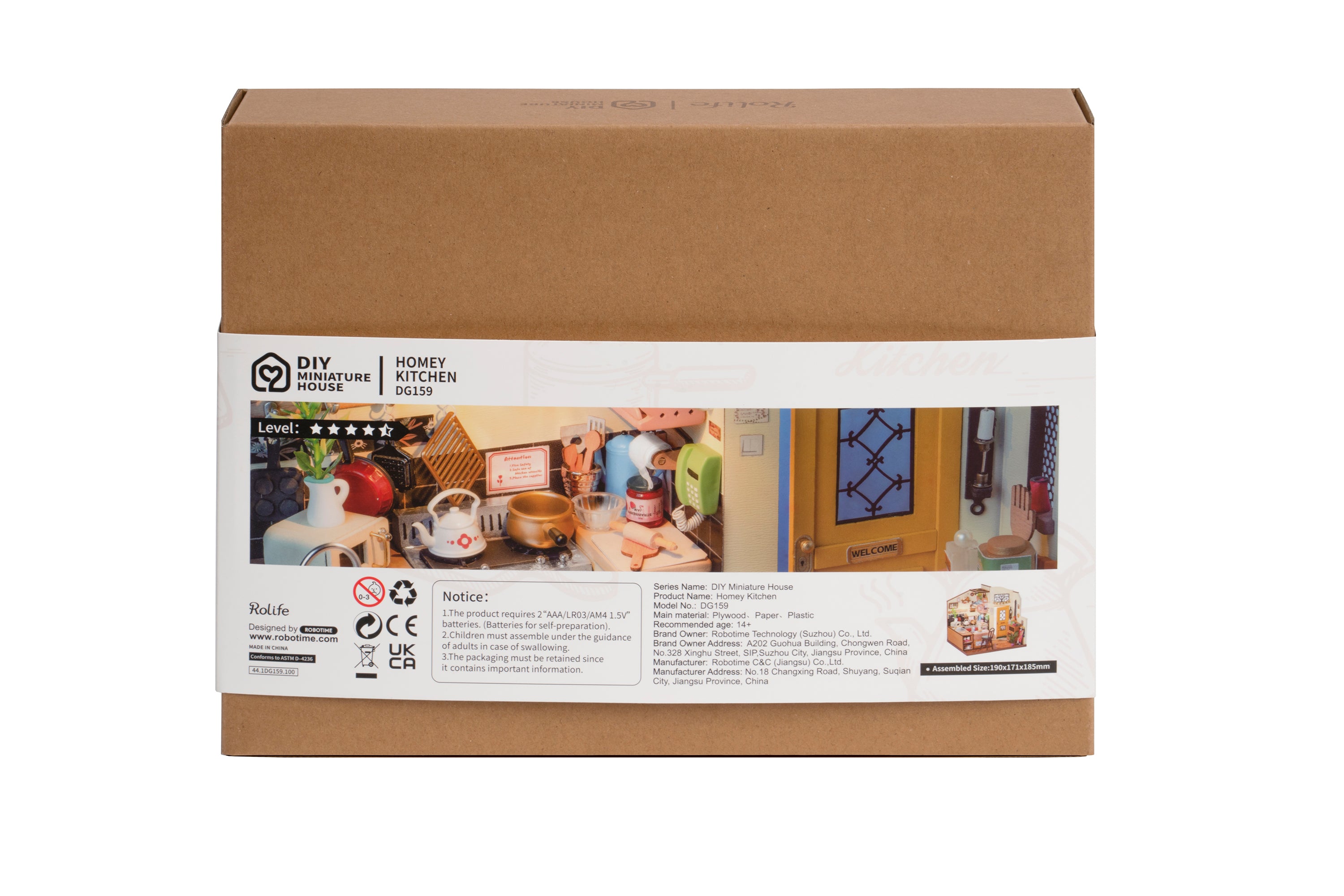 Hands Craft DIY Miniature House Kit | Cozy Kitchen