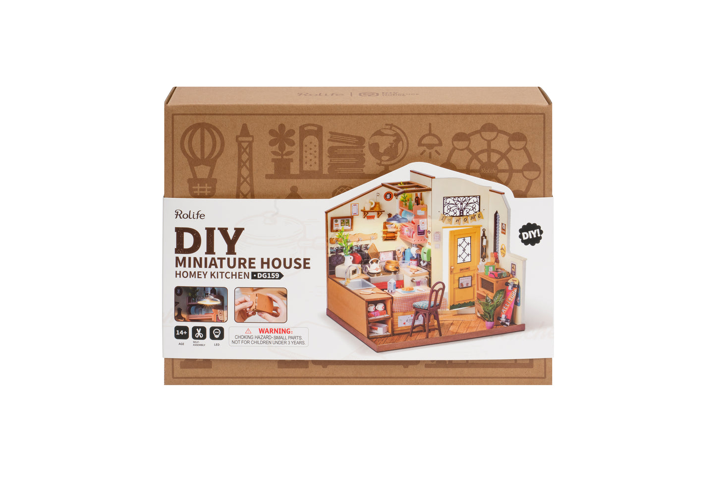 Hands Craft DIY Miniature House Kit | Cozy Kitchen