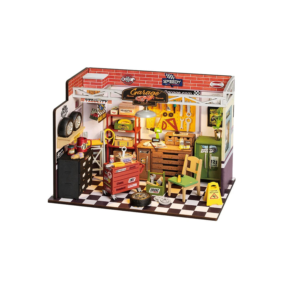 Hands Craft DIY Miniature House Kit | Garage Workshop