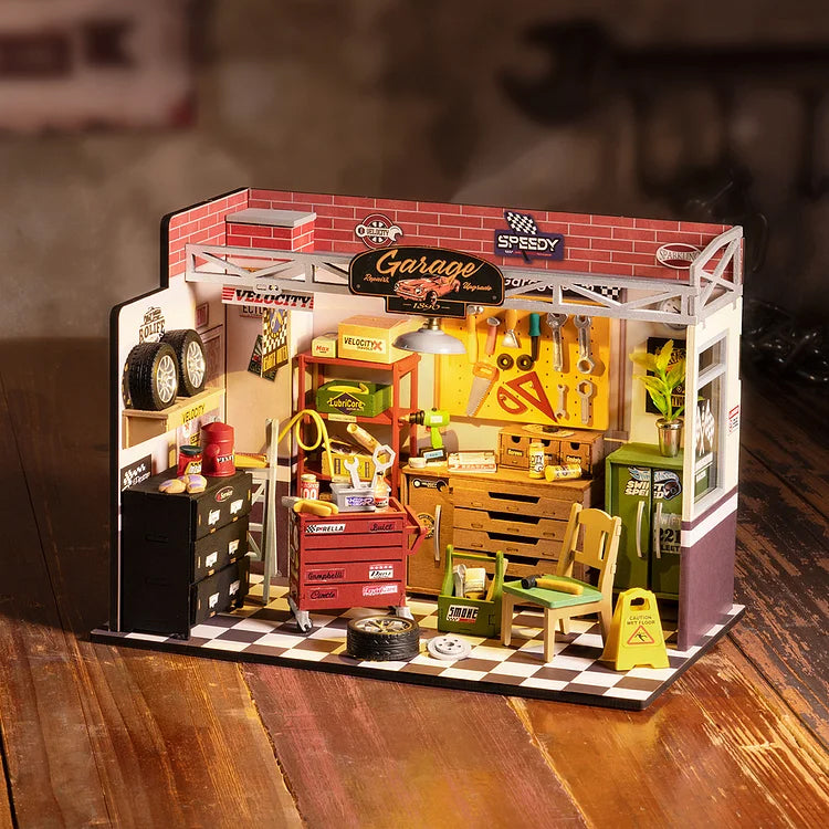 Hands Craft DIY Miniature House Kit | Garage Workshop