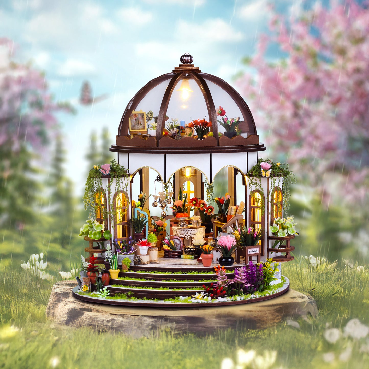 Hands Craft DIY Miniature House Kit | Greenhouse Oasis