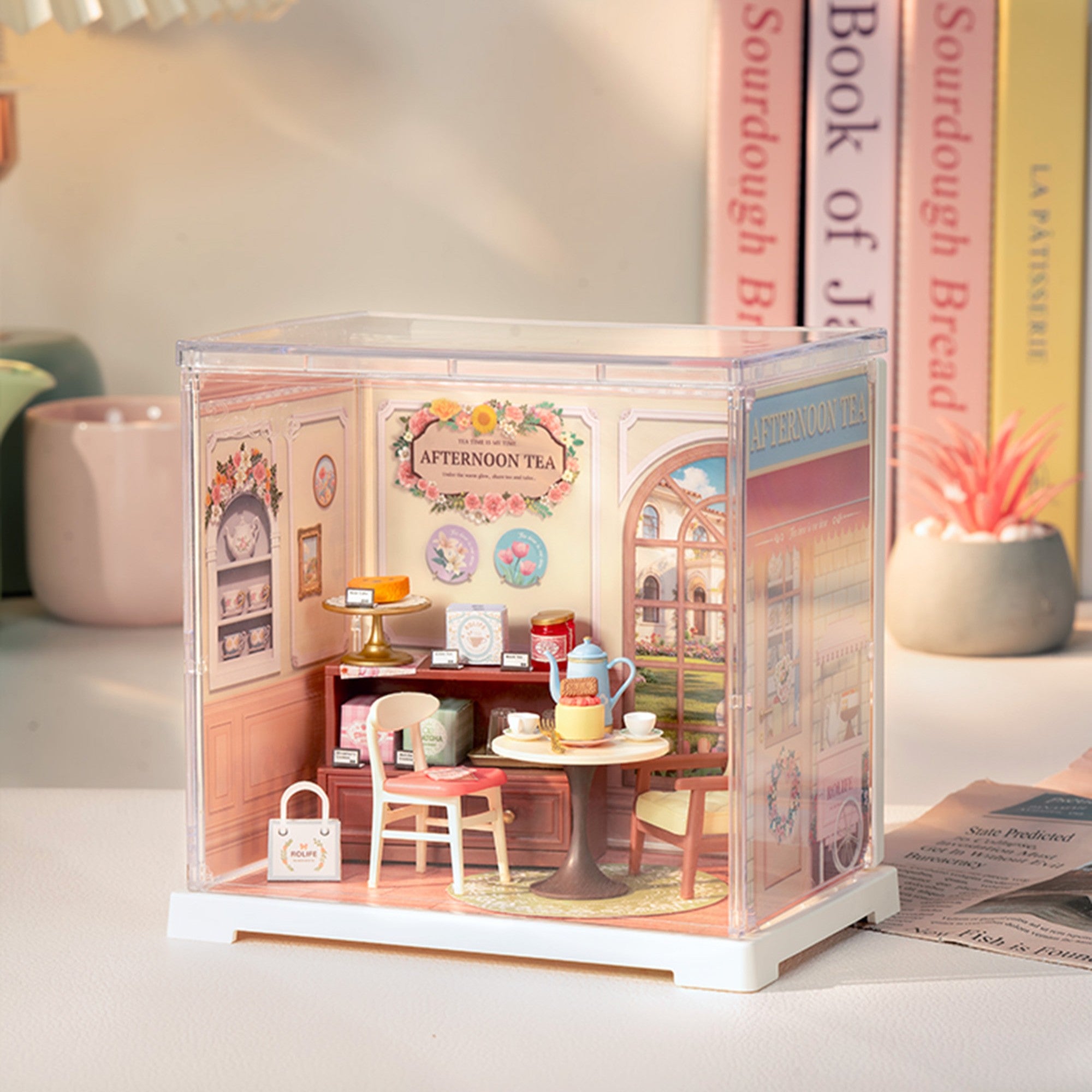 Hands Craft DIY Miniature House Kit | Honey Tea Lounge