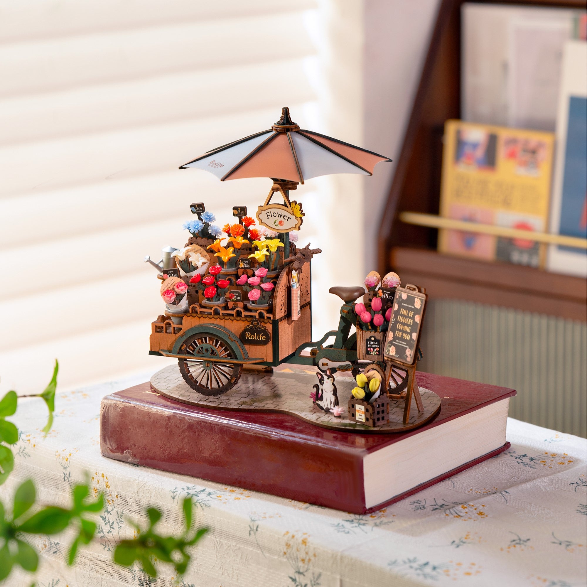 Hands Craft DIY Miniatures 3D Wooden Puzzle | Blossom Cart