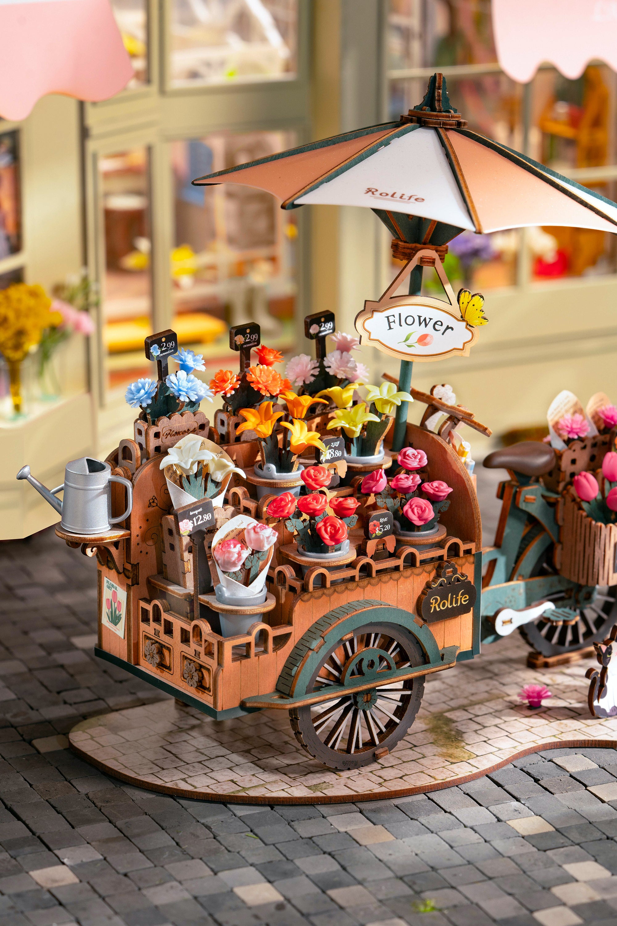 Hands Craft DIY Miniatures 3D Wooden Puzzle | Blossom Cart