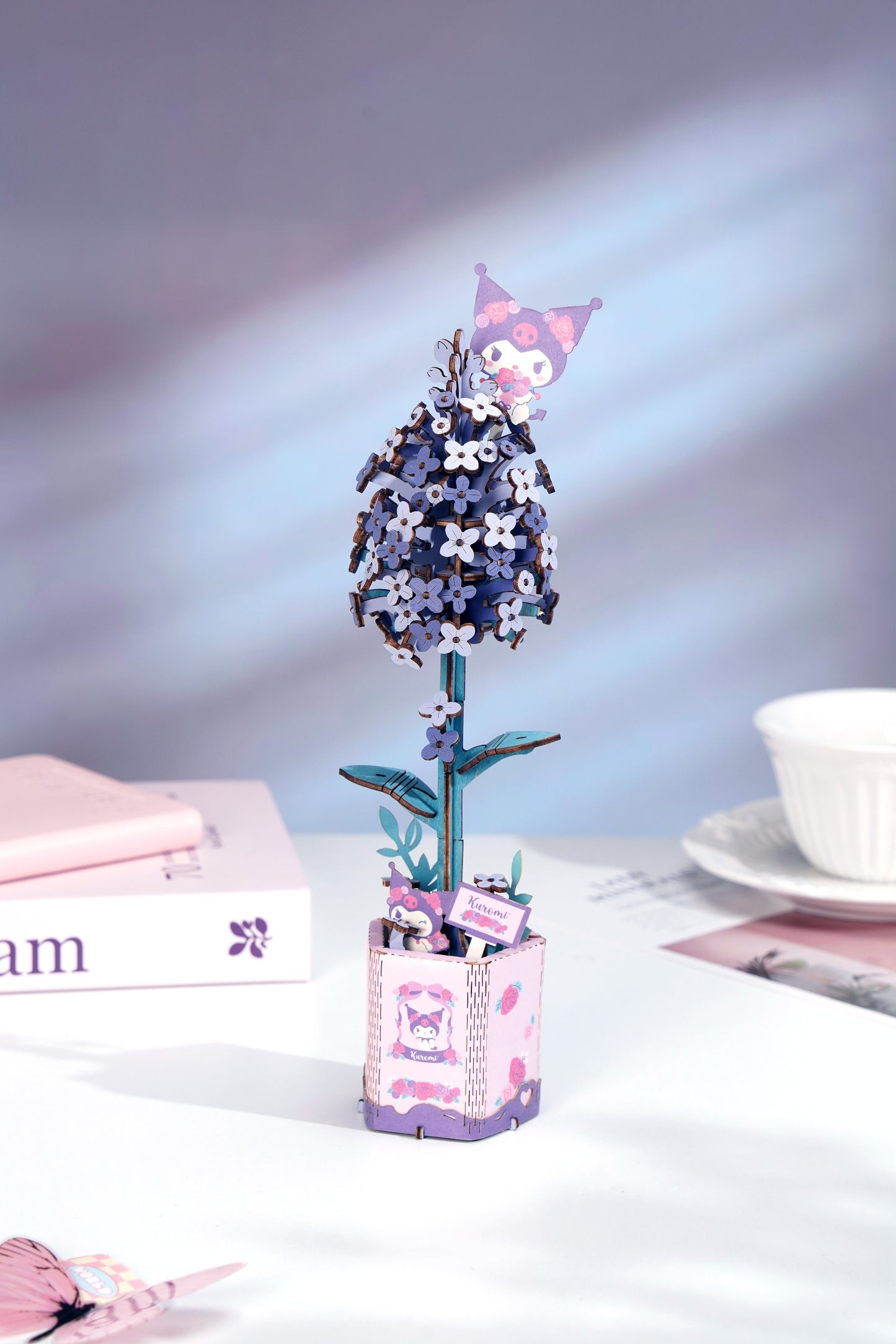 Hands Craft DIY Miniatures 3D Wooden Puzzle | Hello Kitty® and Friends Kuromi Lilac