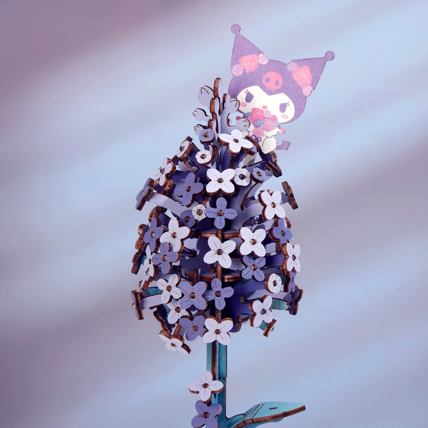 Hands Craft DIY Miniatures 3D Wooden Puzzle | Hello Kitty® and Friends Kuromi Lilac