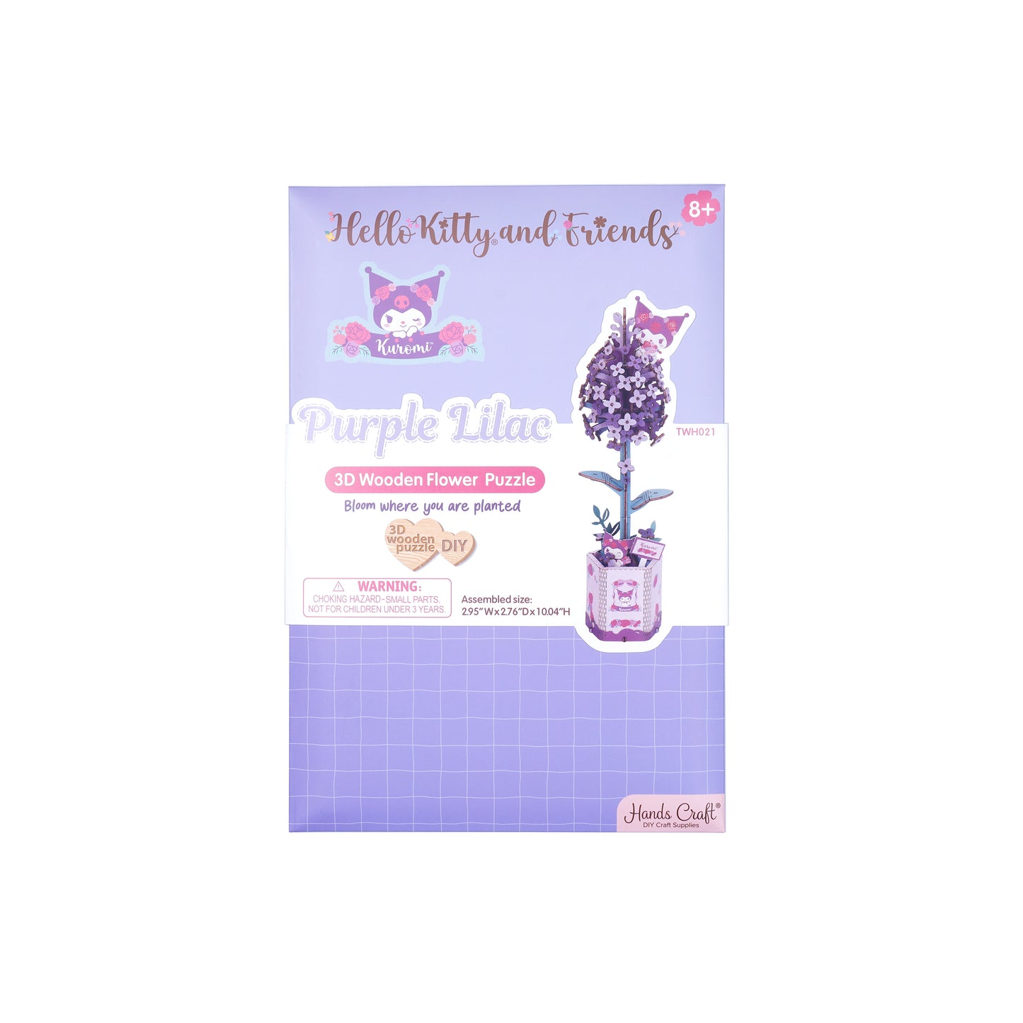 Hands Craft DIY Miniatures 3D Wooden Puzzle | Hello Kitty® and Friends Kuromi Lilac