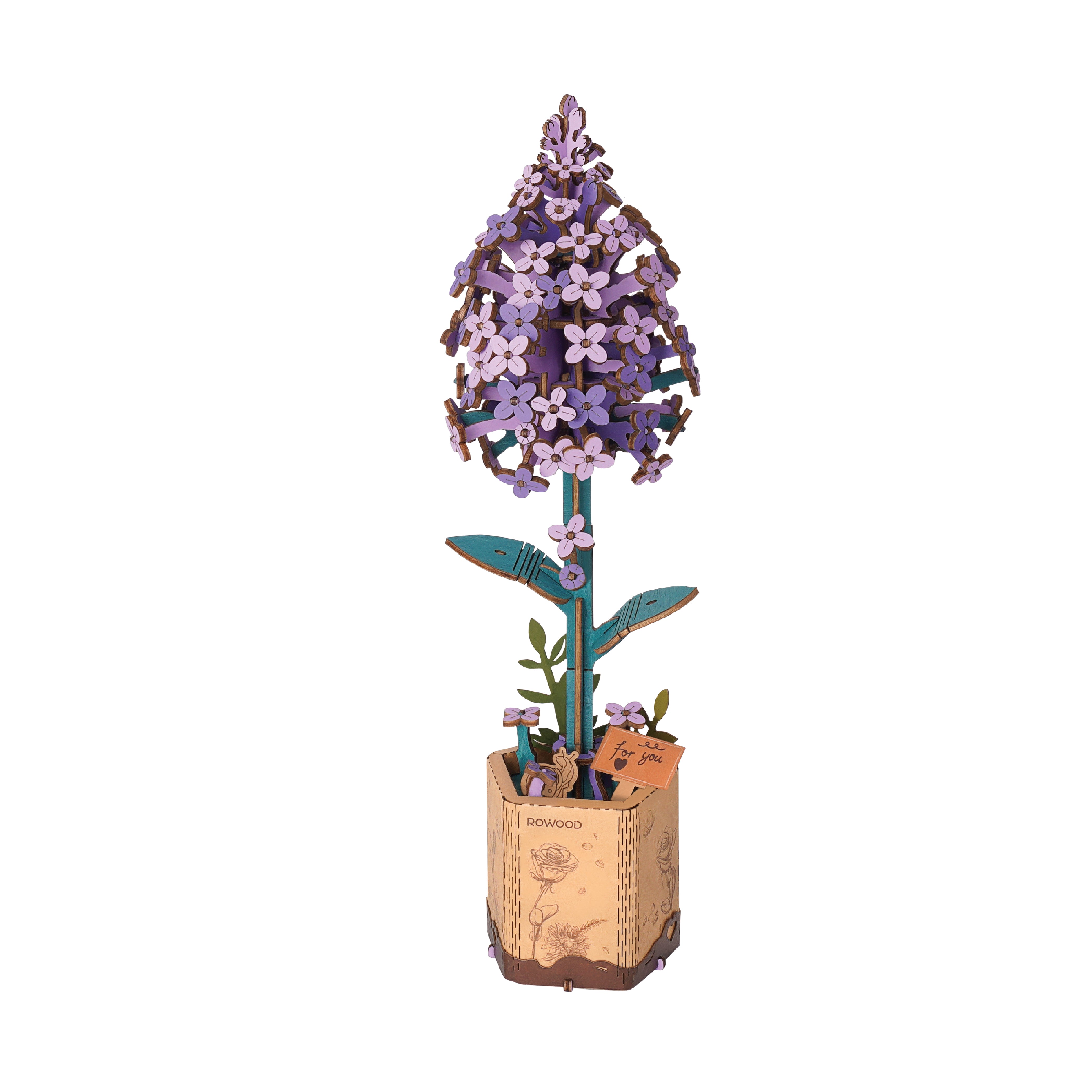 Hands Craft DIY Miniatures 3D Wooden Puzzle | Lilac