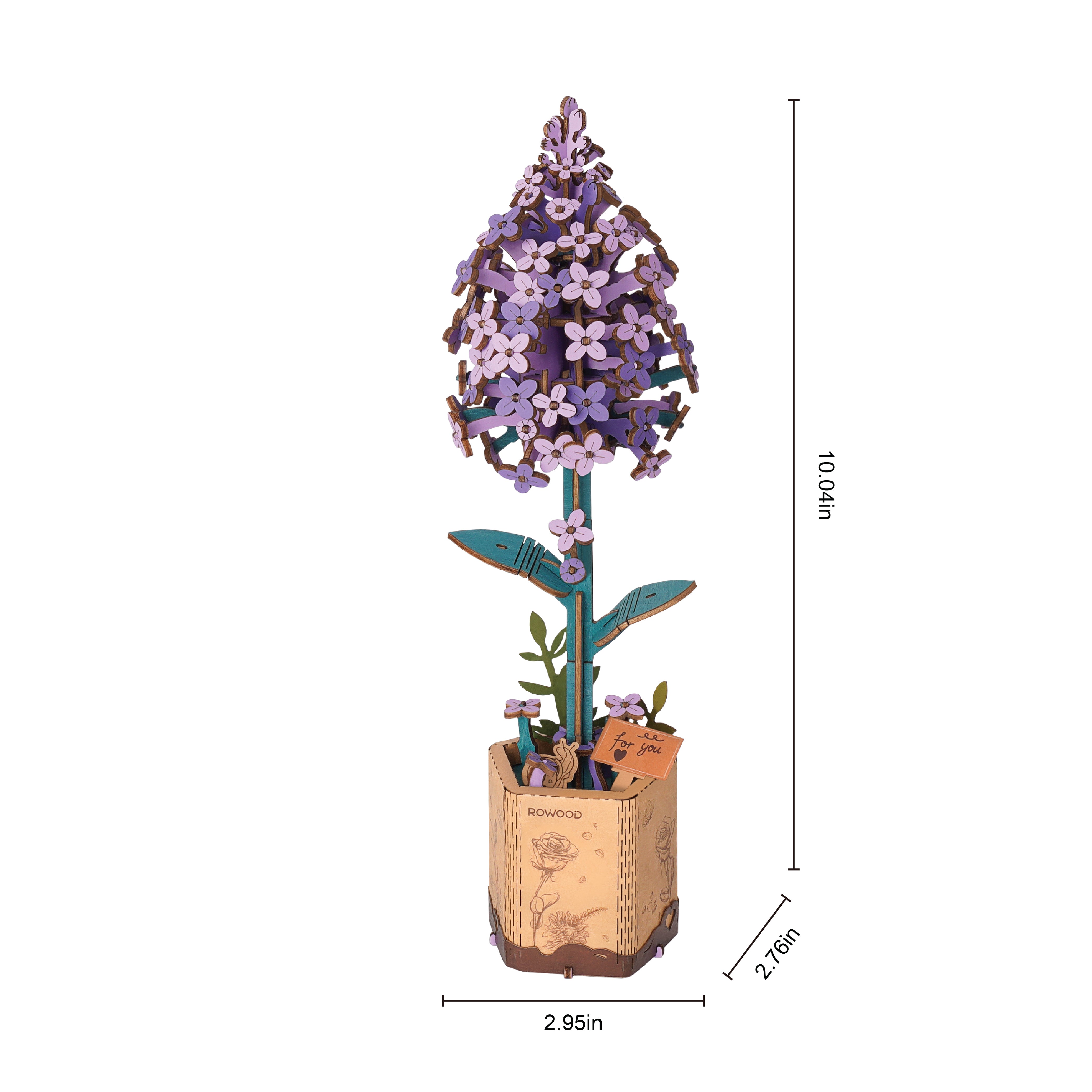 Hands Craft DIY Miniatures 3D Wooden Puzzle | Lilac