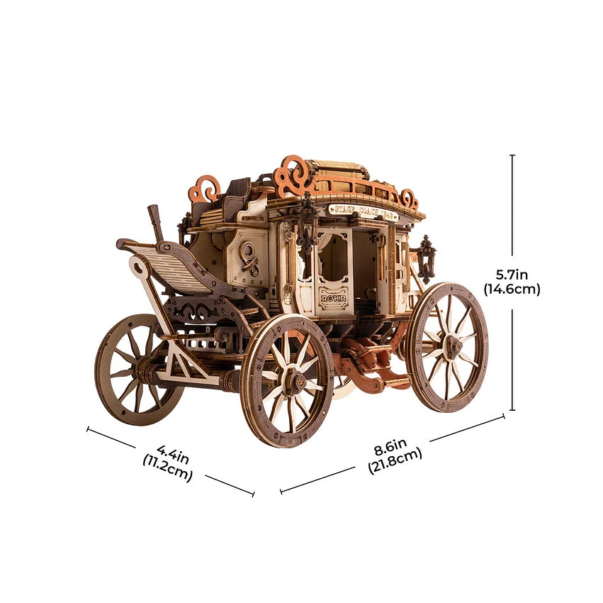 Hands Craft DIY Miniatures 3D Wooden Puzzle | Stagecoach