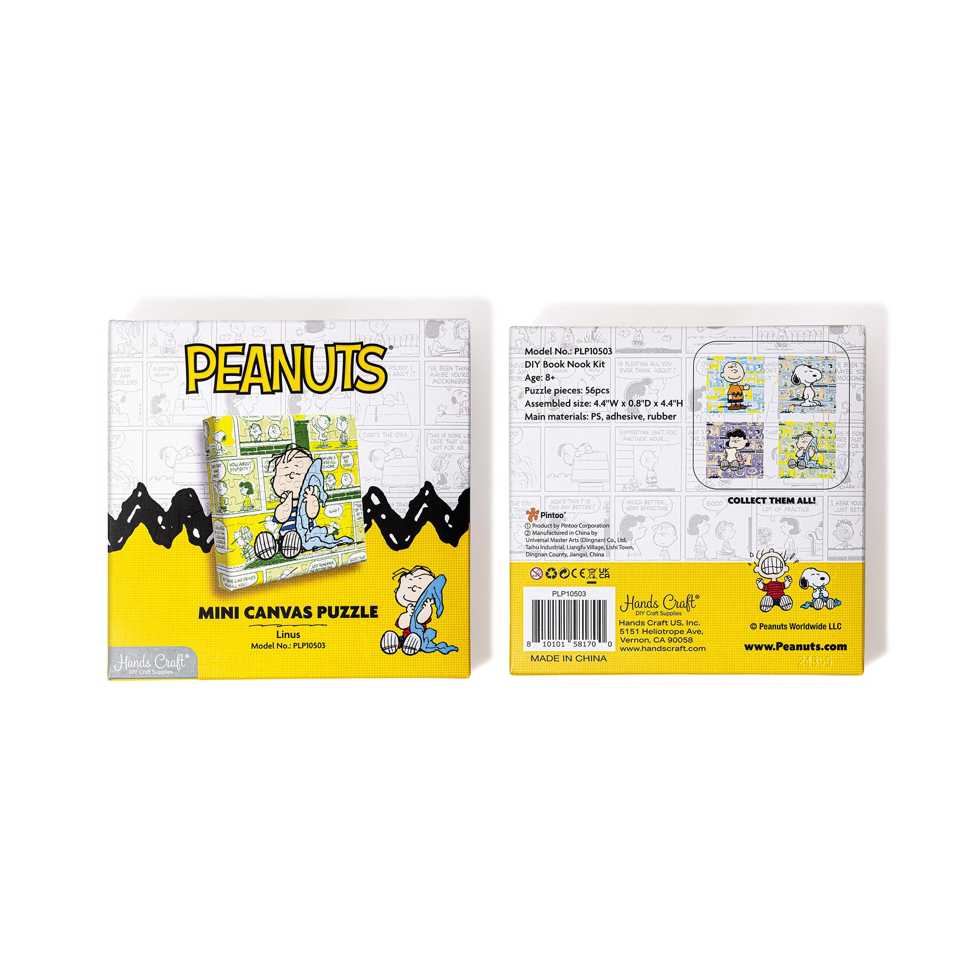 Hands Craft DIY Miniatures Mini Canvas Puzzle | Peanuts® Linus