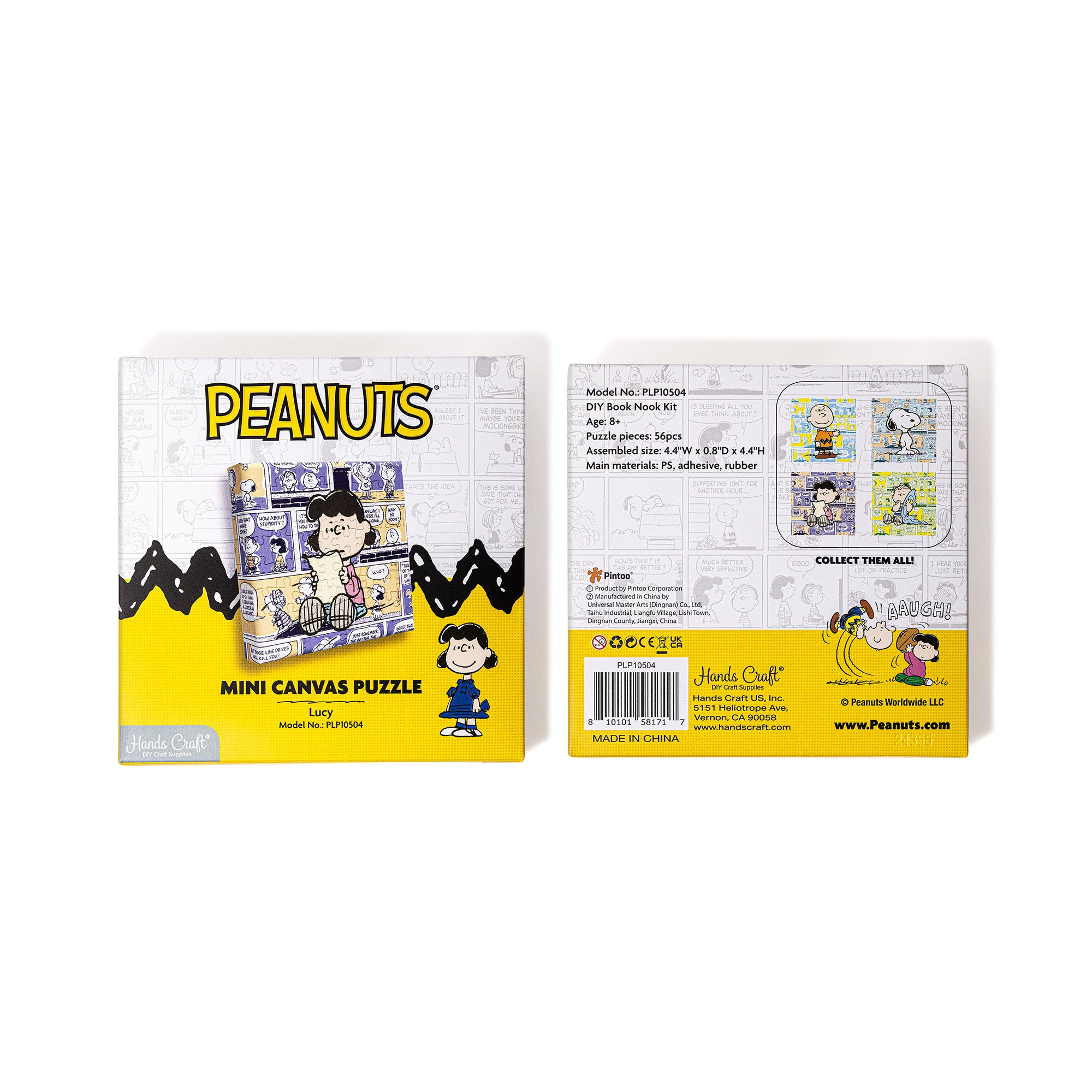 Hands Craft DIY Miniatures Mini Canvas Puzzle | Peanuts® Lucy
