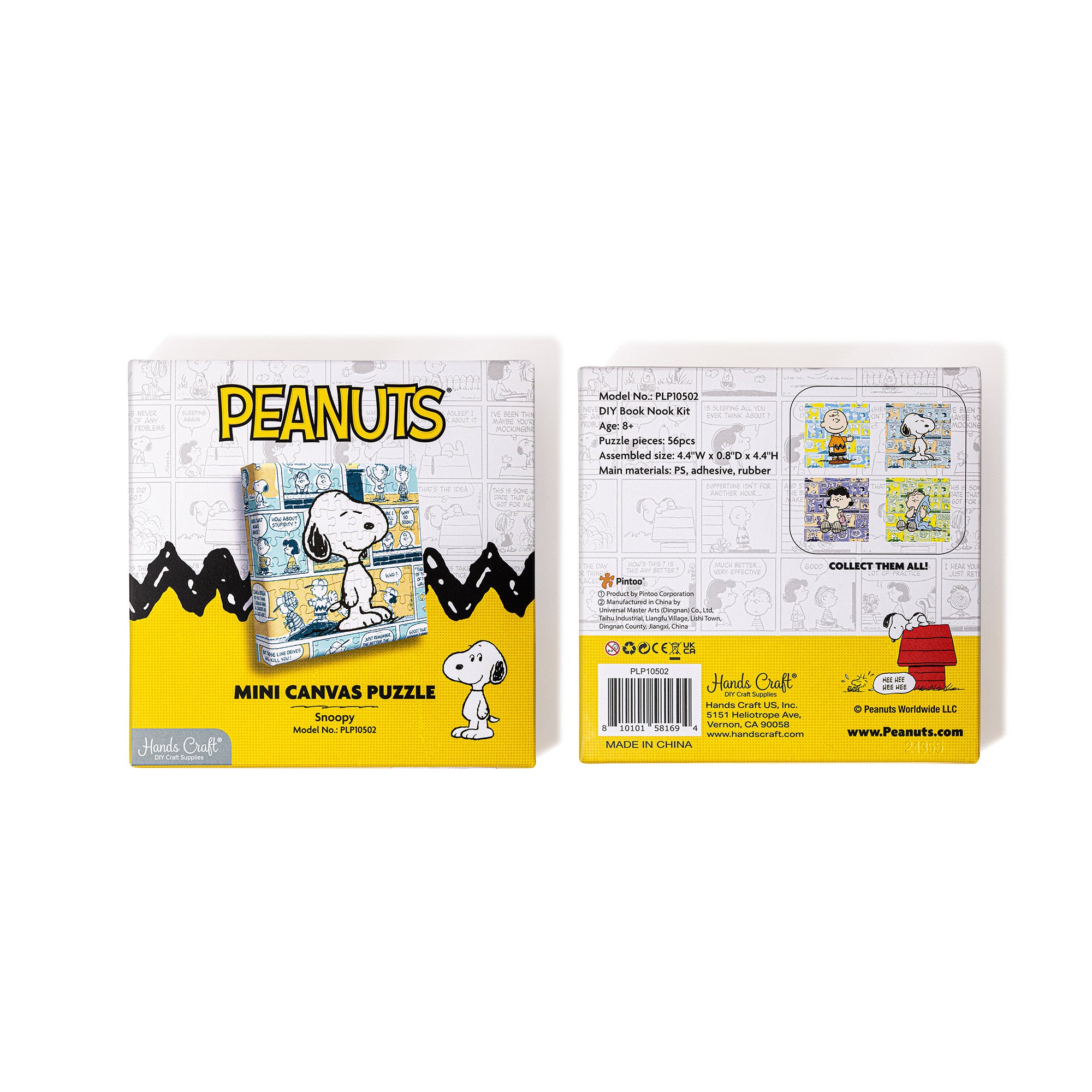 Hands Craft DIY Miniatures Mini Canvas Puzzle | Peanuts® Snoopy