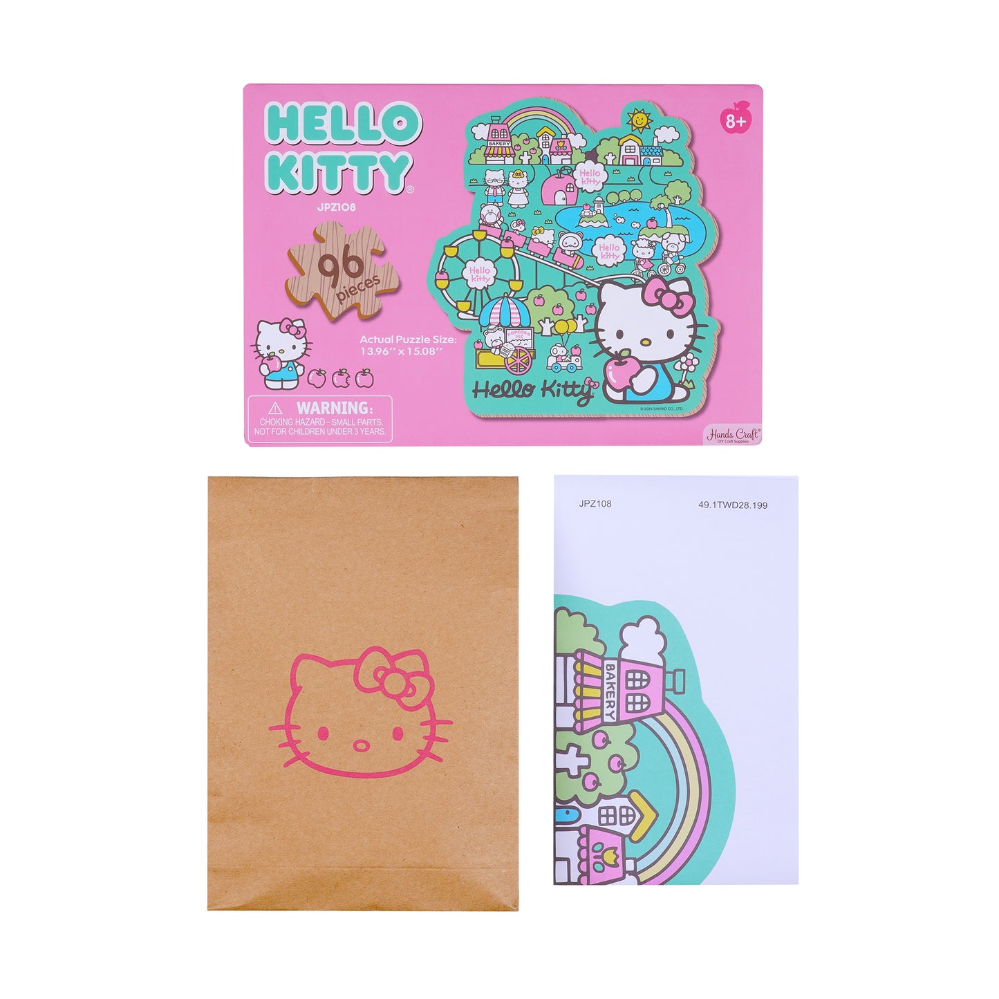 Hands Craft DIY Miniatures Wooden Jigsaw Puzzle | Hello Kitty® and Friends Amusement Park