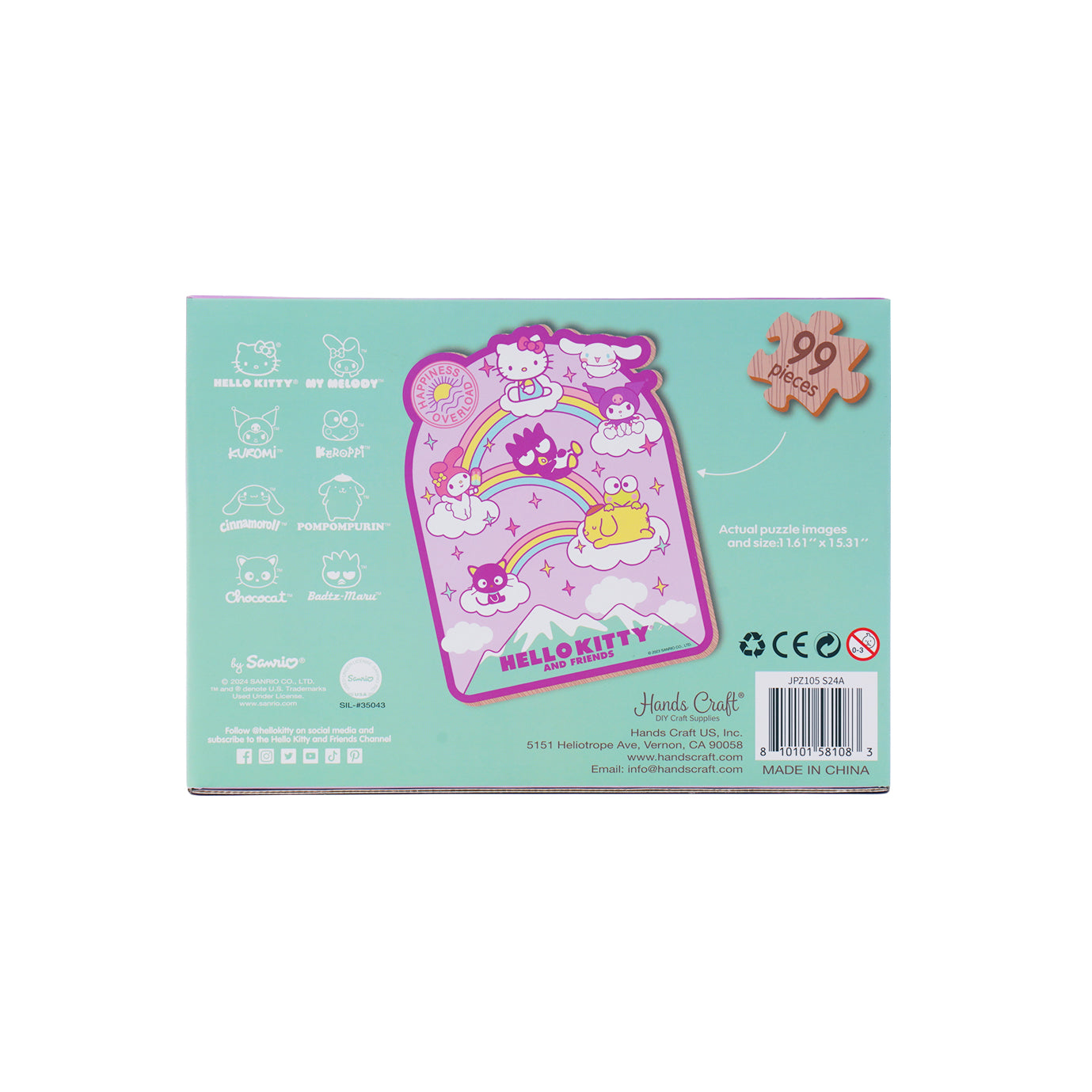 Hands Craft DIY Miniatures Wooden Jigsaw Puzzle | Hello Kitty® and Friends Seize the Moment