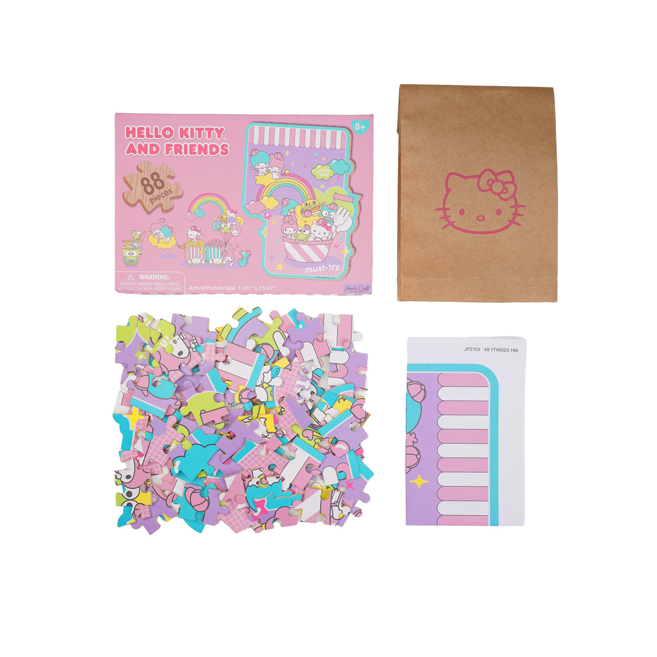 Hands Craft DIY Miniatures Wooden Jigsaw Puzzle | Hello Kitty® and Friends Yummy Delights