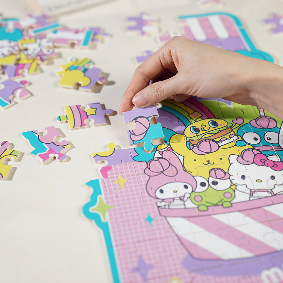 Hands Craft DIY Miniatures Wooden Jigsaw Puzzle | Hello Kitty® and Friends Yummy Delights
